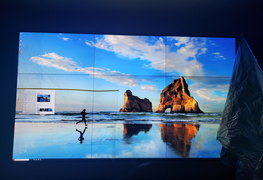 0.88mm拼縫液晶拼接屏助力企業打造大屏幕拼接新高度