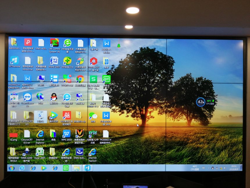 濟南市機關醫院液晶拼接屏案例