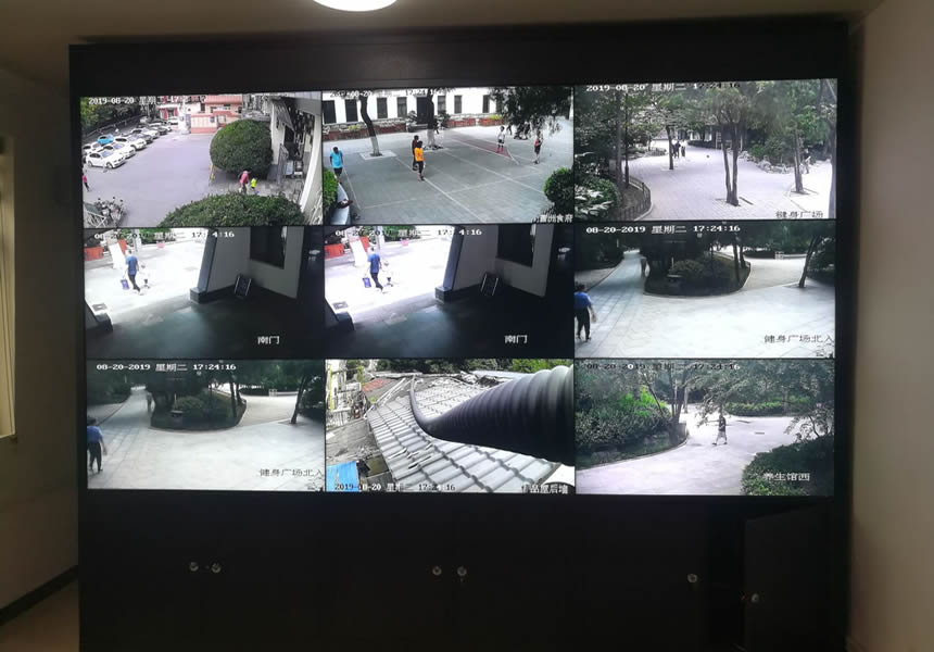 液晶拼接屏助力中山公園安防建設